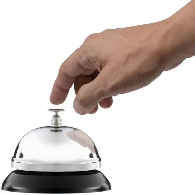 Alt view image 7 of 7 - Innovera 10000 Call Bell, 3-3/8 Inch Diameter, Brushed Nickel