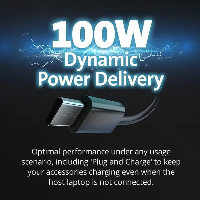 Alt view image 12 of 14 - Kensington SD4880P USB-C 10Gbps Quad Video 17-in-1 Driverless Dock