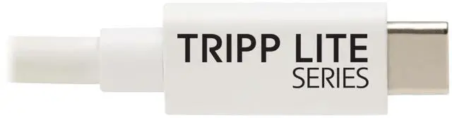 Alt view image 7 of 7 - Tripp Lite USB4 40Gbps Cable (M/M) USB-C, 8K 60 Hz, White, 3ft U521-1P0M-WH