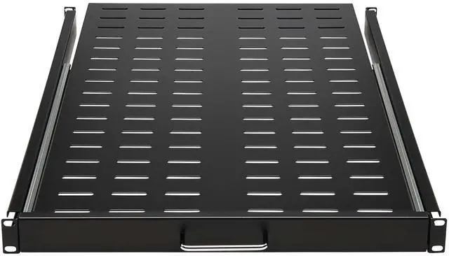 Alt view image 15 of 16 - Tripp Lite SRSHELF4PSLVENT Sliding Steel Rack Shelf Vented 1U 28.3in Deep 50lbs Capacity