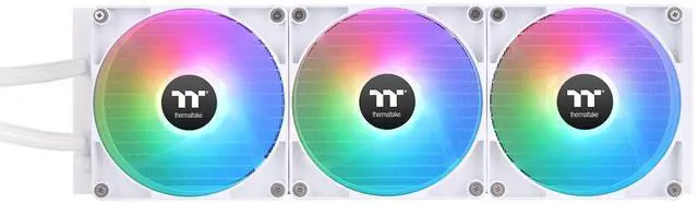Alt view image 12 of 12 - Thermaltake TH420 V2 ARGB Snow CL-W378-PL14SW-A Liquid / Water Cooling
