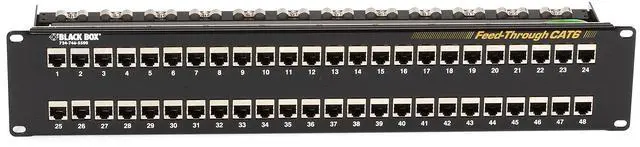 Alt view image 9 of 9 - CAT6 PATCH PANEL FEED-THROUGH 2
