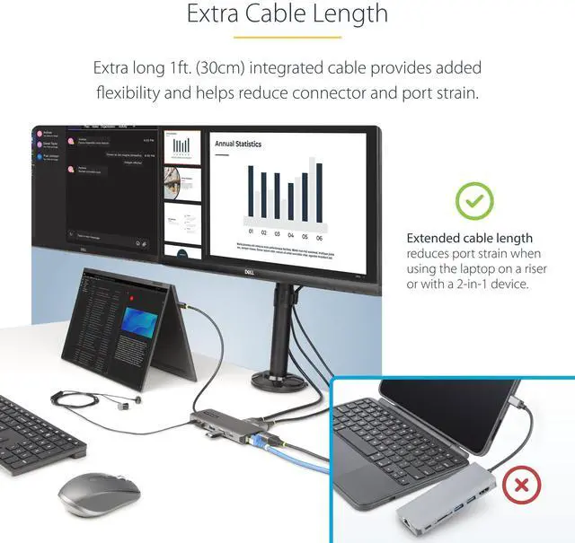 Alt view image 11 of 14 - USB-C MULTIMONITOR ADAPTER HDMI