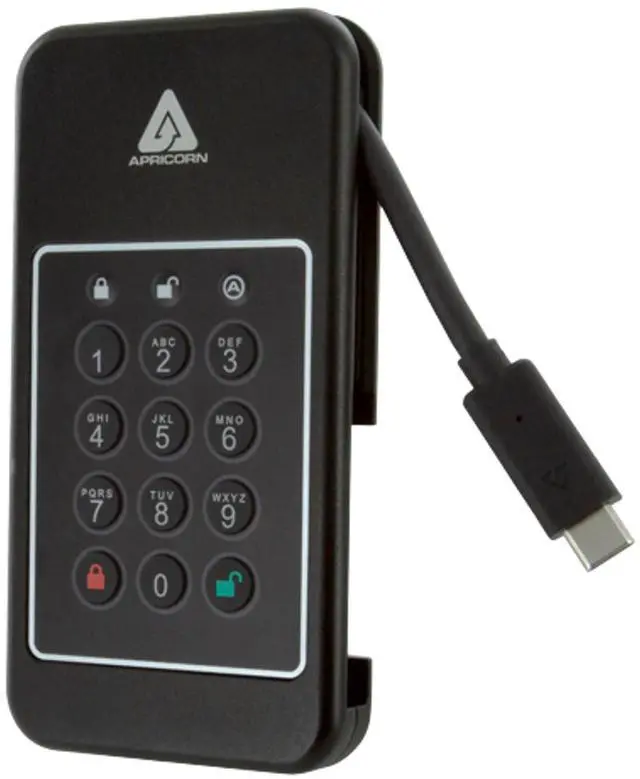Alt view image 2 of 7 - Apricorn Aegis NVX - SSD - 500 GB - USB 3.2 Gen 2 - TAA Compliant