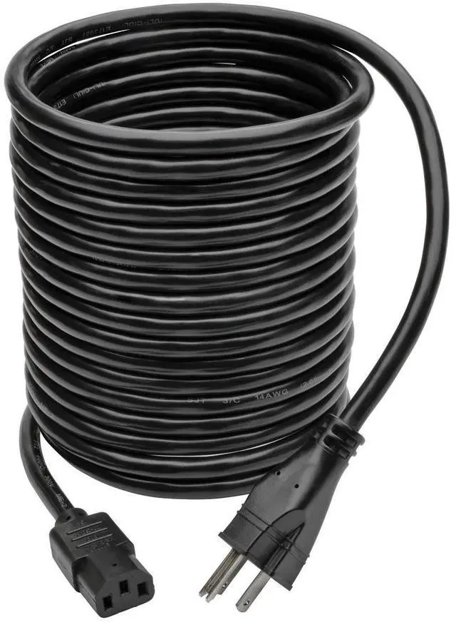 Alt view image 18 of 18 - Tripp Lite Model P006-025-HG15 25 ft. Hospital-Grade Computer Power Cord, 15A, 14 AWG (NEMA 5-15P to IEC-320-C13)