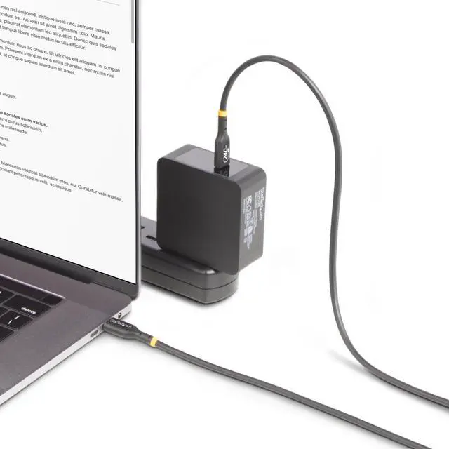 Alt view image 5 of 5 - StarTech.com 13ft USB C Charging Cable, USB-IF Certified USB-C Cable 240W - USB-C cable - 24 pin USB-C to 24 pin USB-C - 13 ft - USB2EPR13FW
