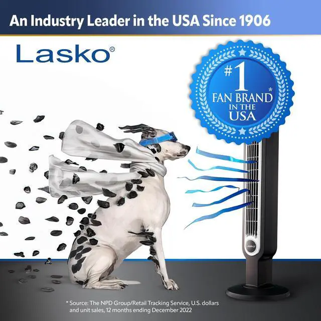 Alt view image 18 of 20 - LASKO PRODUCTS T42950 42 Wind Curve Tower Fan