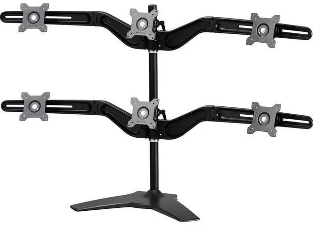 Alt view image 6 of 7 - AMER NETWORKS AMR6S HEX MONITOR STAND BASE MOUNT