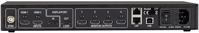 Alt view image 7 of 8 - Black Box VSC-VPLEX4000 Videoplex 4000 Video Wall Controller 4K Hdmi