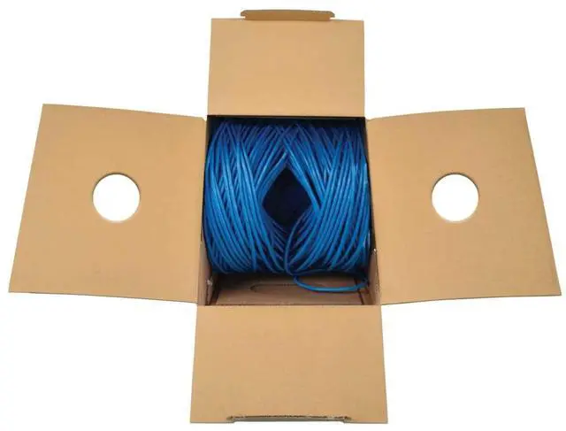 Alt view image 12 of 13 - Tripp Lite 1000ft Cat6 Bulk Ethernet Cable 100W PoE & PoE++ Blue N22401KBLLP5