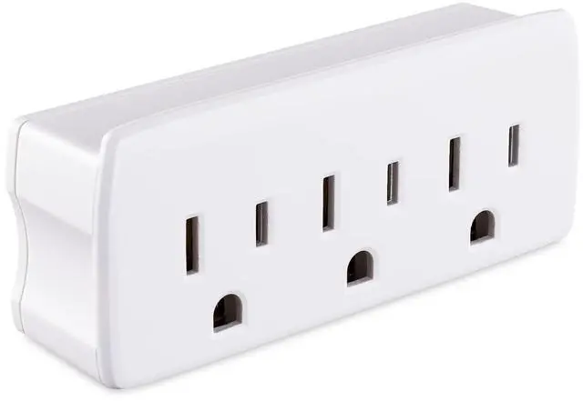 Alt view image 11 of 16 - CyberPower GT3W Straight 3 Outlet Adapter White