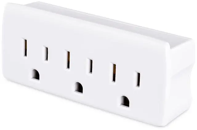 Alt view image 13 of 16 - CyberPower GT3W Straight 3 Outlet Adapter White