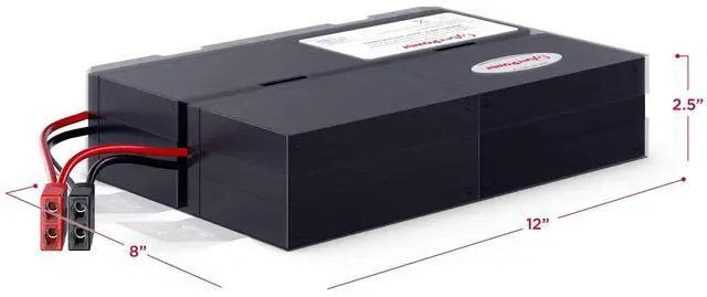 Alt view image 9 of 9 - CyberPower RB1290X4L Replacement Battery - 9000 mAh - 12 V DC - Lead Acid - Sealed/Maintenance-free/Leak Proof/User Replaceable