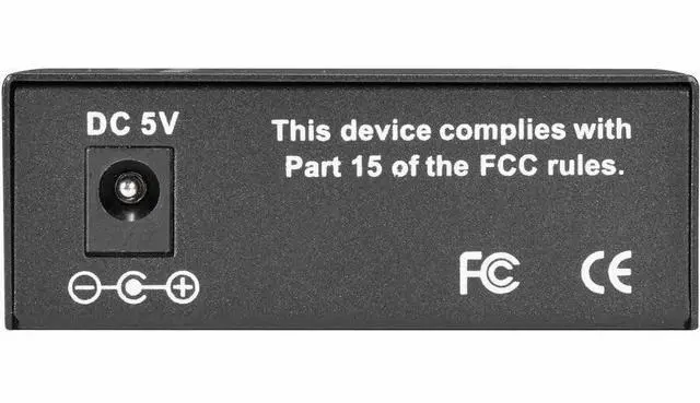 Alt view image 7 of 8 - Black Box Pure Networking Transceiver Media Converter 1 x Network (RJ-45) - 1 x SC Ports - DuplexSC Port - Multi-mode-850 nm Fiber-Gigabit Ethernet-1804.46 ft-AC Adapter-Standalone, Rack-mountable