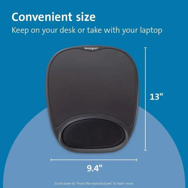 Alt view image 16 of 17 - Kensington Comfort Gel Mouse Pad - Black
