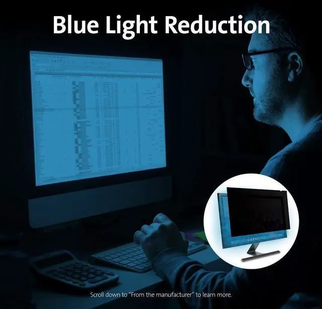 Alt view image 11 of 14 - Kensington Fp230 Privacy Screen For 23" Widescreen Monitors