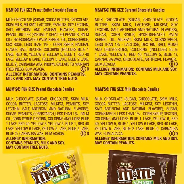 Alt view image 14 of 14 - M&M'S Fun-Size Milk Chocolate Candy Pack 19.41 oz. 35 Pieces (460668)