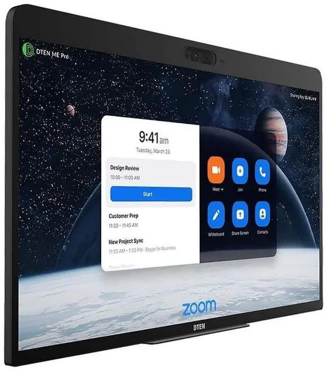 Alt view image 6 of 10 - DTEN DBA0027EA-S1 27" Capacitive ME Pro Touchscreen Monitor Built-in Speakers