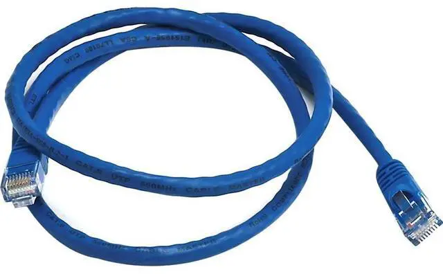 Alt view image 15 of 20 - Monoprice Cat6 Ethernet Patch Cable - Network Internet Cord - RJ45, Stranded, 550Mhz, UTP, Pure Bare Copper Wire, 24AWG, 3ft, Blue