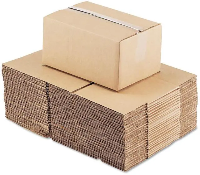 Alt view image 2 of 3 - Universal Fixed-Depth Corrugated Shipping Boxes Brown Kraft 25/Pk UFS1286