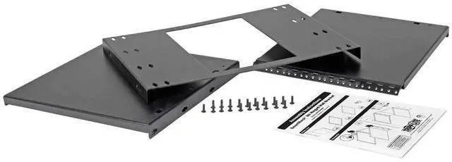 Alt view image 17 of 20 - Tripp Lite 8U Wall-Mount Bracket for Small Switches, Patch Panels Hinged - Black