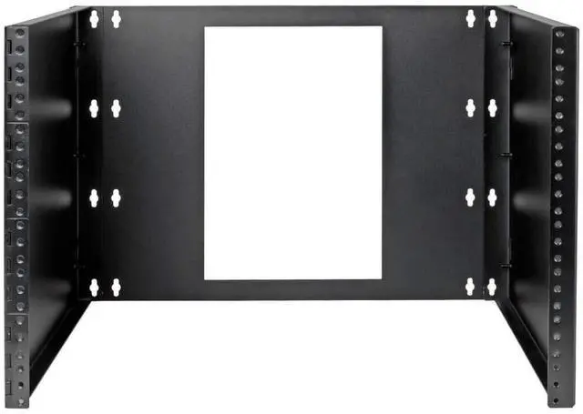 Alt view image 19 of 20 - Tripp Lite 8U Wall-Mount Bracket for Small Switches, Patch Panels Hinged - Black