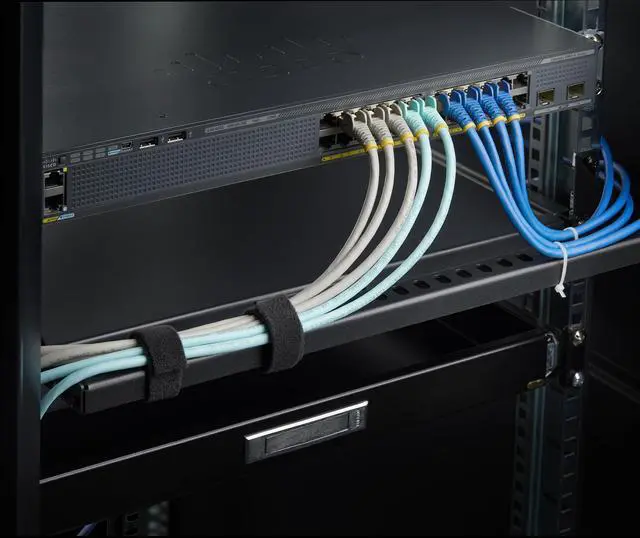 Alt view image 6 of 7 - StarTech 1U Rack Mountable Cable Lacing Bar w/Adj Depth 12S-CABLE-LACING-BAR