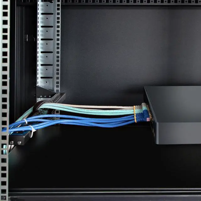 Alt view image 7 of 7 - StarTech 1U Rack Mountable Cable Lacing Bar w/Adj Depth 12S-CABLE-LACING-BAR