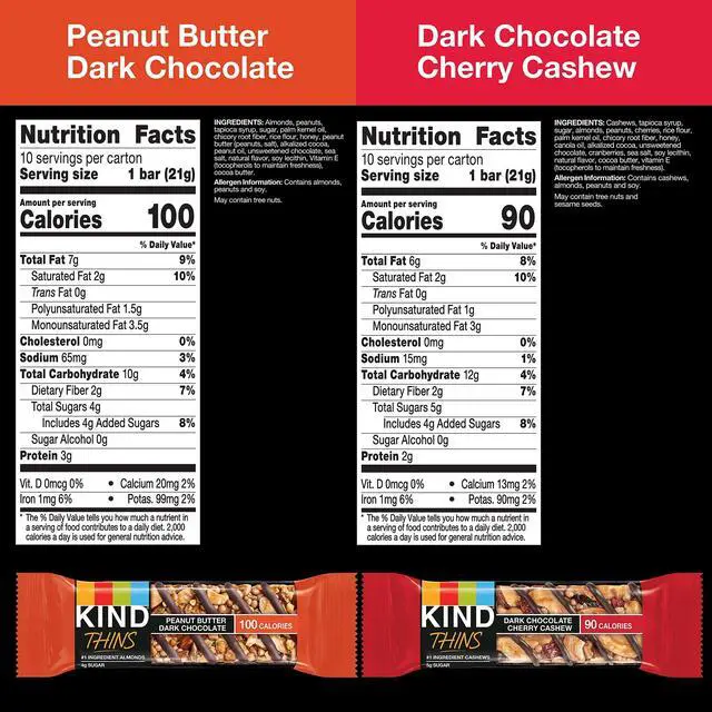 Alt view image 10 of 11 - KIND Thins Gluten-Free Bar Variety Pack 14.8 oz. 20 Bars/Box (41891) PHW41891