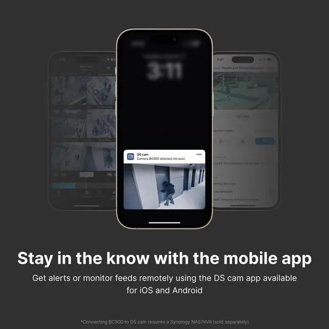 Alt view image 11 of 13 - Synology TC500, AI-powered turret camera