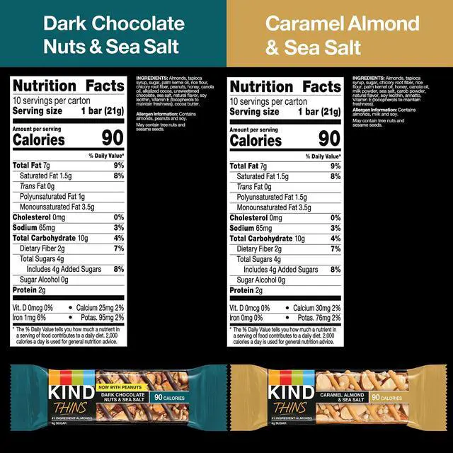 Alt view image 7 of 10 - KIND Thins Gluten-Free Bar Variety Pack 14.8 oz. 20 Bars/Box (41888) PHW41888
