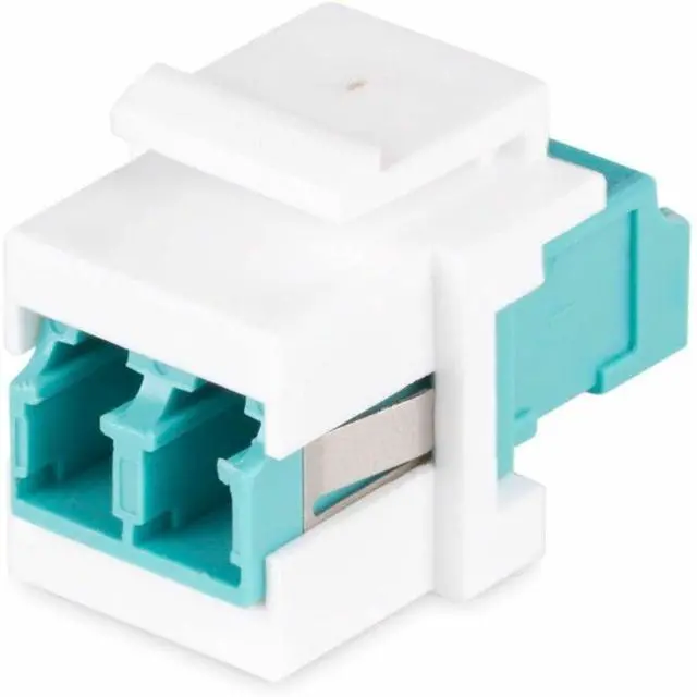 Main image of StarTech LC to LC Coupler LC Fiber Coupler LC/UPC Duplex Keystone Jack Fiber Optic Keystone Coupler for Patch Panel