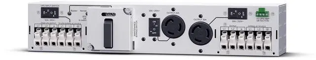Alt view image 12 of 12 - CyberPower MBP63A2 Maintenance Bypass PDU, 200-240V/63A, 3 Outlets, 2U Rackmount