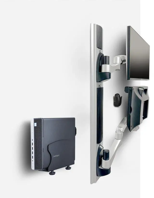 Alt view image 12 of 14 - StarTech Wall Mount Workstation, VESA Mount For 32" Monitor 2PASTSC-WALL-MOUNT