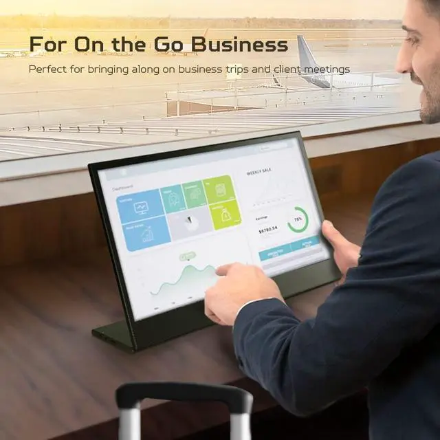 Alt view image 11 of 16 - AOPEN 16PM6Q 15.6" FHD 1920x1080 USB-C Portable IPS Monitor UMZP6AA003