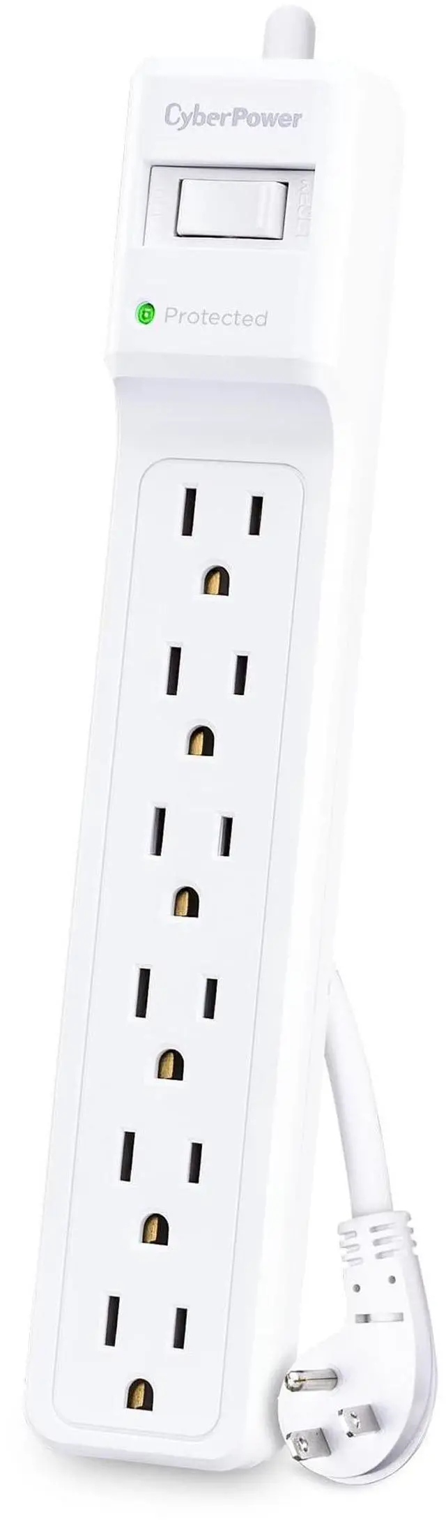 Alt view image 9 of 14 - CyberPower B615 Essential 6 Outlet Surge with 1500 J