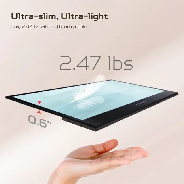 Alt view image 14 of 16 - AOPEN 16PM6Q 15.6" FHD 1920x1080 USB-C Portable IPS Monitor UMZP6AA003