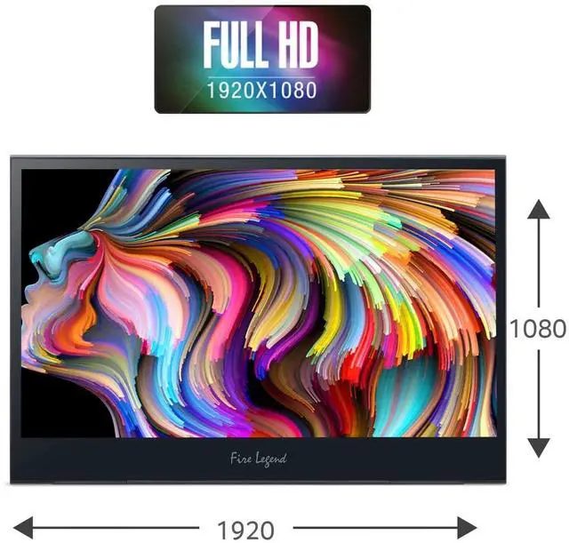 Alt view image 15 of 16 - AOPEN 16PM6Q 15.6" FHD 1920x1080 USB-C Portable IPS Monitor UMZP6AA003