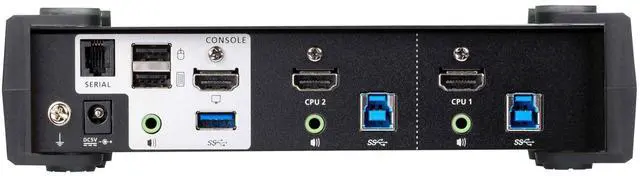Alt view image 9 of 10 - Aten 2-Port USB 3.0 4K HDMI KVMP Switch CS1822