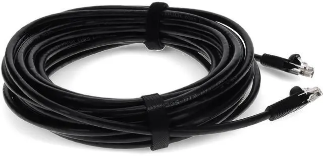 Alt view image 15 of 16 - AddOn Cat6 Straight UTP PVC Copper Patch Cable, 50ft - Black
