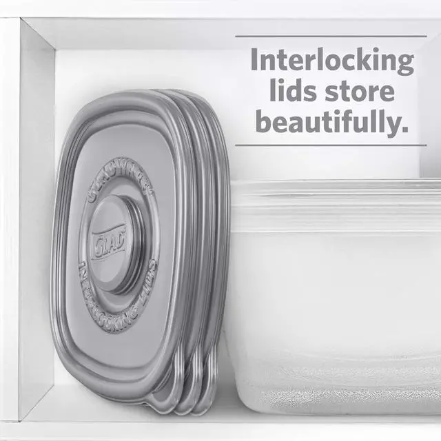 Alt view image 7 of 7 - Glad Home Collection Food Storage Containers with Lids Medium 25oz 5Pk XZA60795