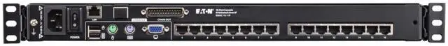 Alt view image 3 of 5 - Eaton 16-Port Cat5 KVM over IP Switch w/19 in. LCD, TAA B064C-16-1-IP