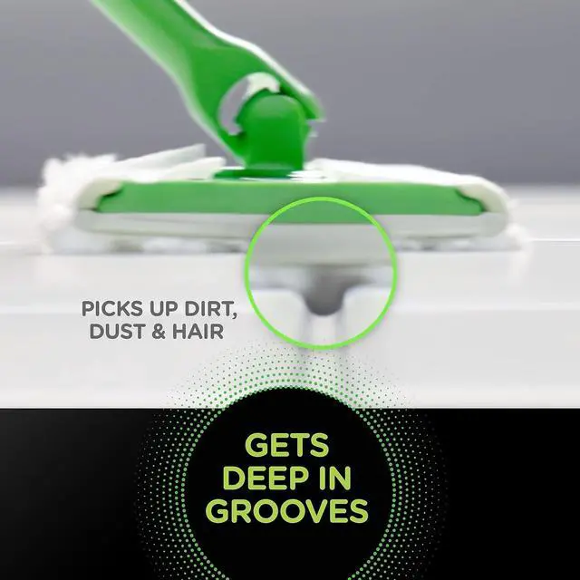 Alt view image 5 of 6 - Swiffer Heavy-Duty Dry Refill Cloths White 11 x 8.5 32/Pack 77198