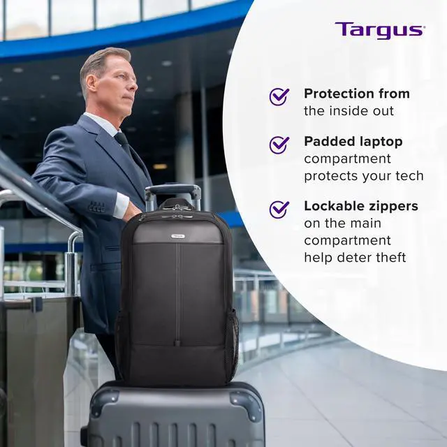 Alt view image 13 of 13 - Targus Classic Carrying Case Backpack for 17" to 17.3" Notebook, Smartphone, Accessories Black