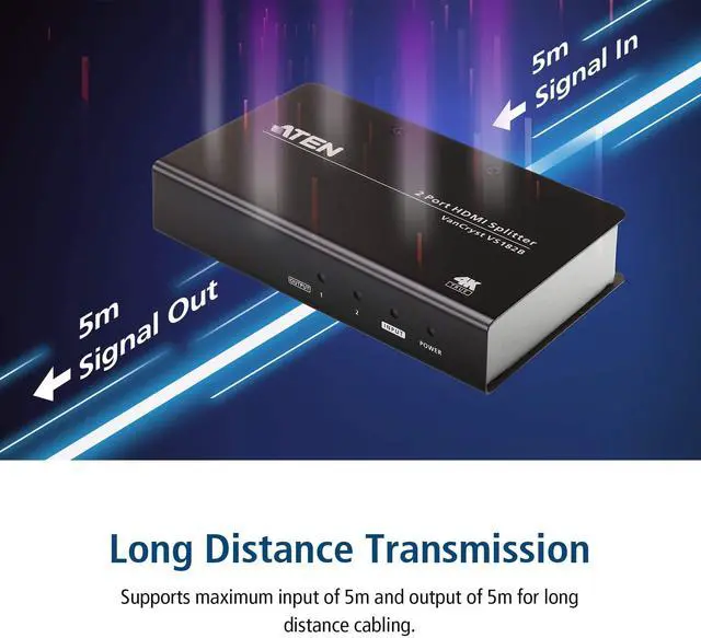 Alt view image 14 of 17 - ATEN VS182B 2-Port True 4K HDMI Splitter