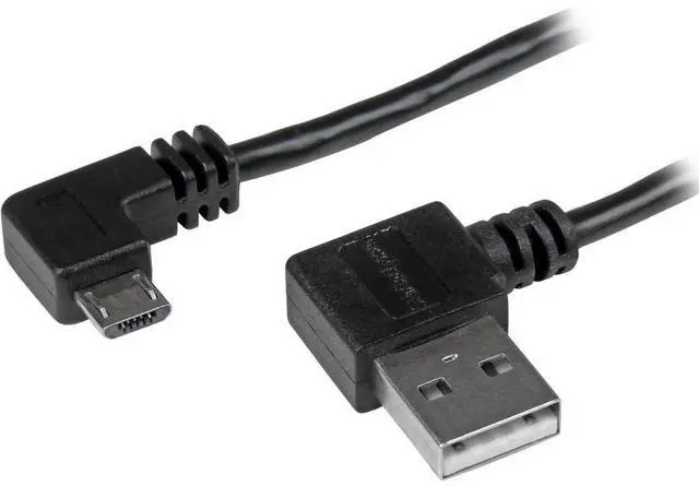 Main image of StarTech.com 1m 3 ft Micro-USB Cable with Right-Angled Connectors - M/M - USB A to Micro B Cable