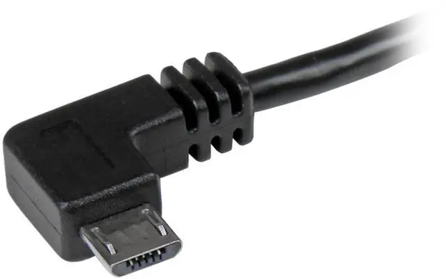 Alt view image 6 of 7 - StarTech.com 1m 3 ft Micro-USB Cable with Right-Angled Connectors - M/M - USB A to Micro B Cable