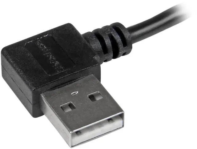 Alt view image 7 of 7 - StarTech.com 1m 3 ft Micro-USB Cable with Right-Angled Connectors - M/M - USB A to Micro B Cable