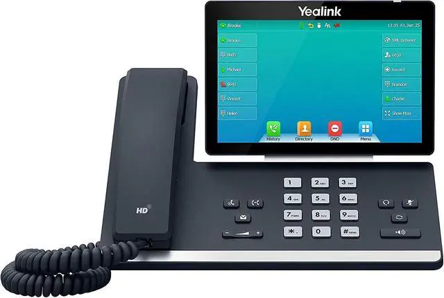 Alt view image 4 of 5 - Yealink SIP-T57W IP Wall Mountable Desktop Prime Business Phone, Classic Gray