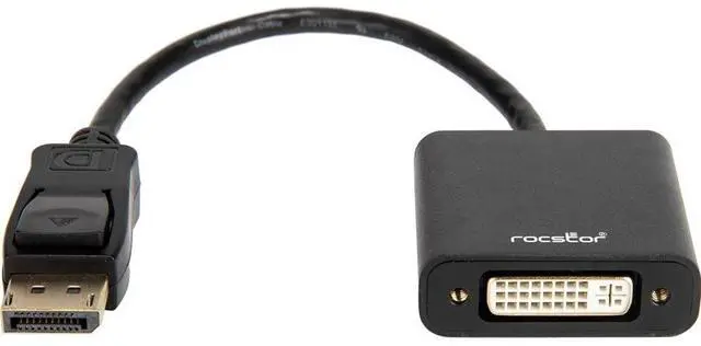 Alt view image 6 of 8 - Rocstor DisplayPort/DVI Video Cable Y10A230B1